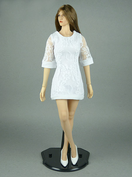 1/6 Scale Female White Lace Dress